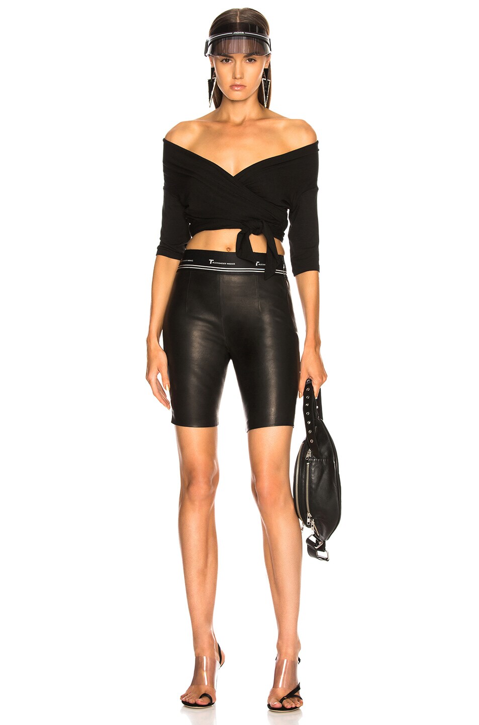 Leather Biker Short