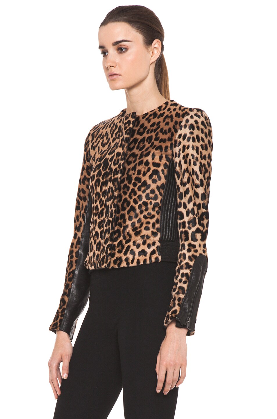 Leopard Fur Savile Jacket