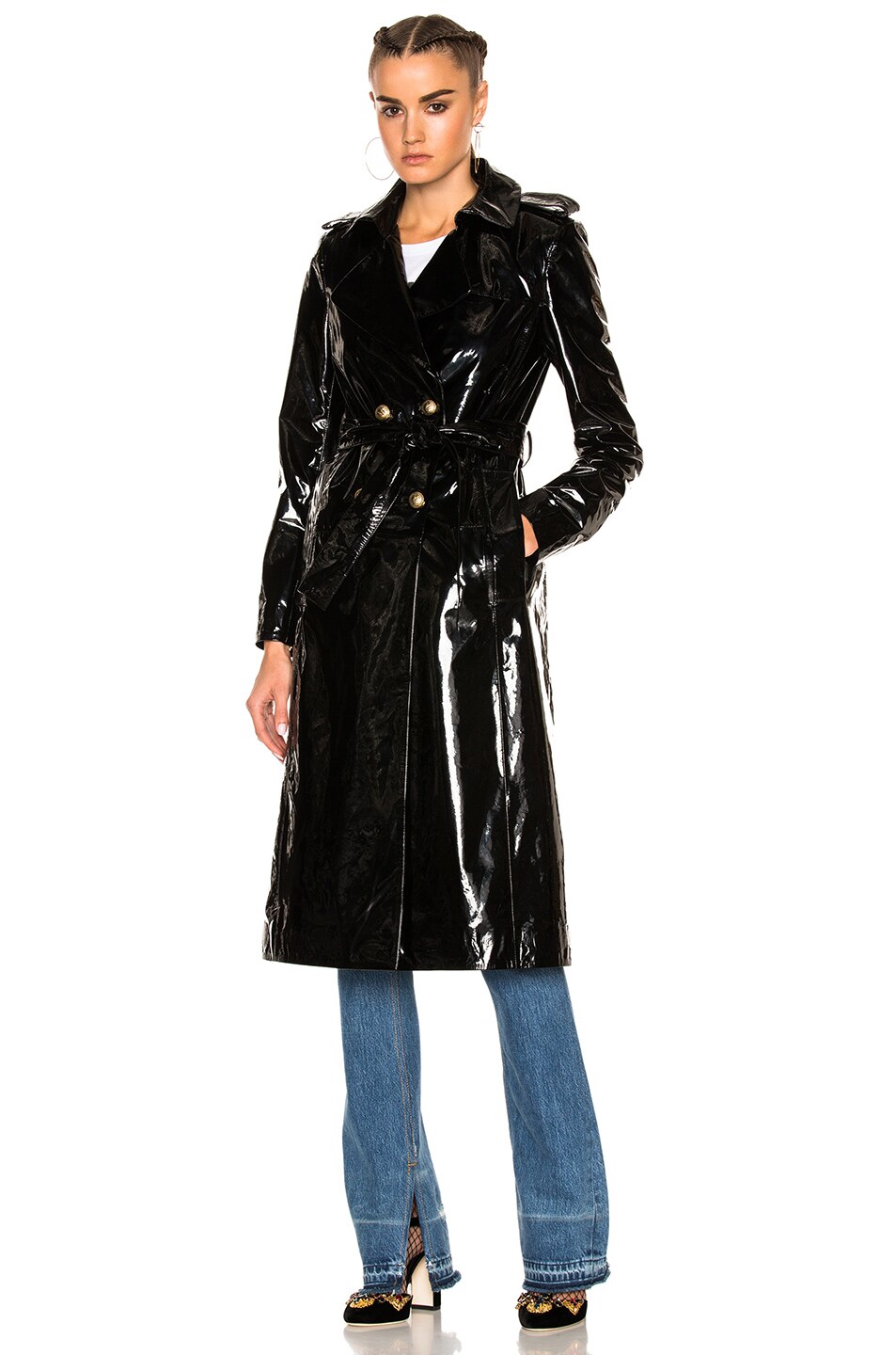 Patent Leather Trenchcoat