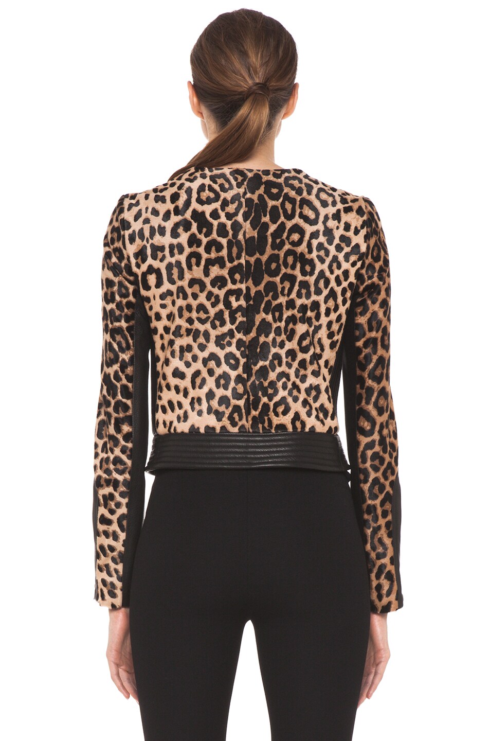 Leopard Fur Savile Jacket