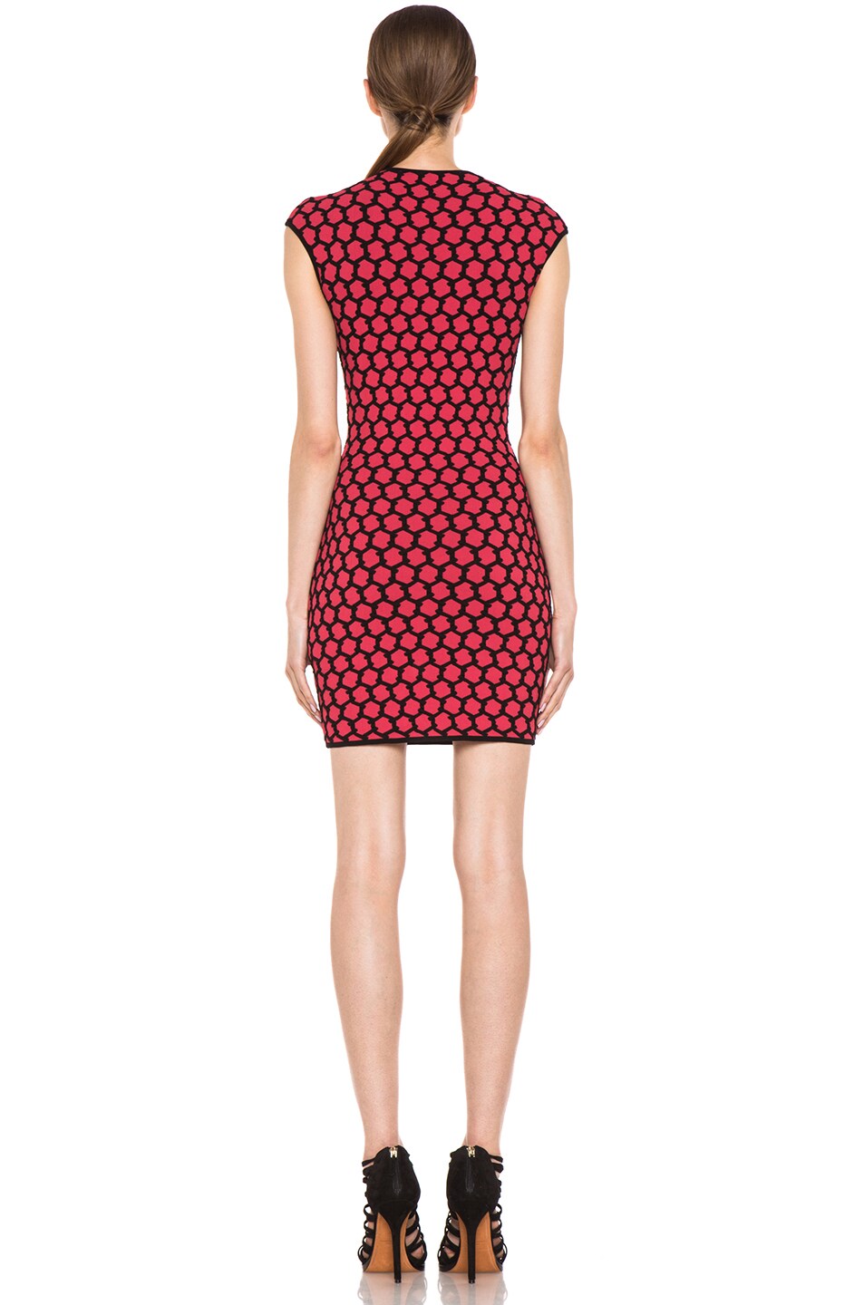 Jacquard Honeycomb Knit Dress