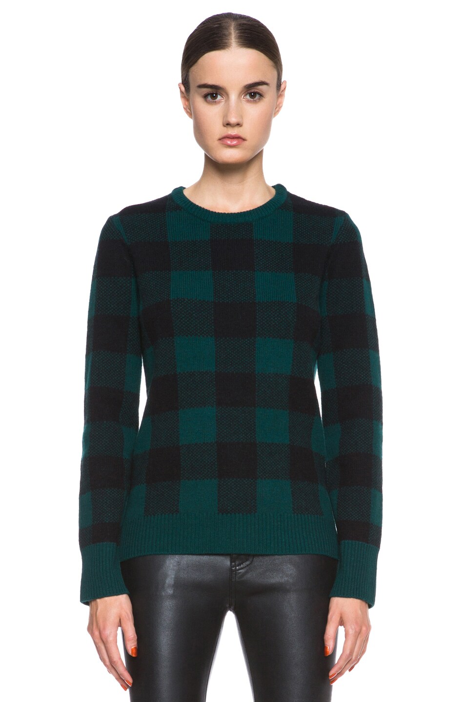 Shane Plaid Wool Sweater