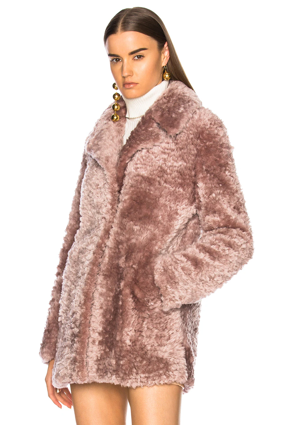 Lamb Shearling Stone Coat