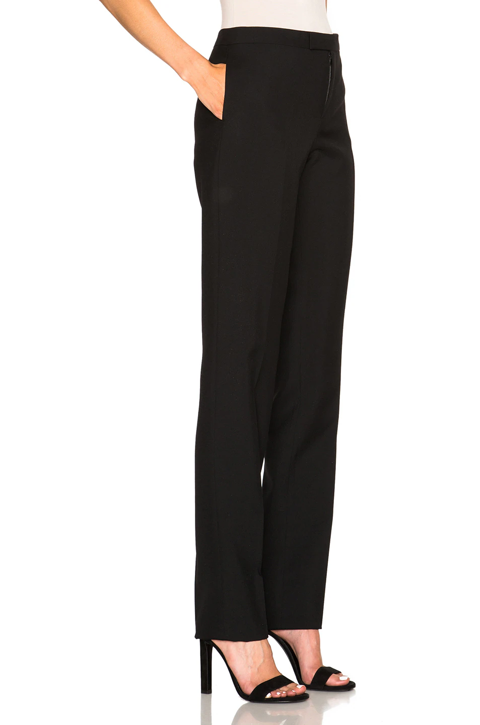 Low Waist Gabardine Trousers