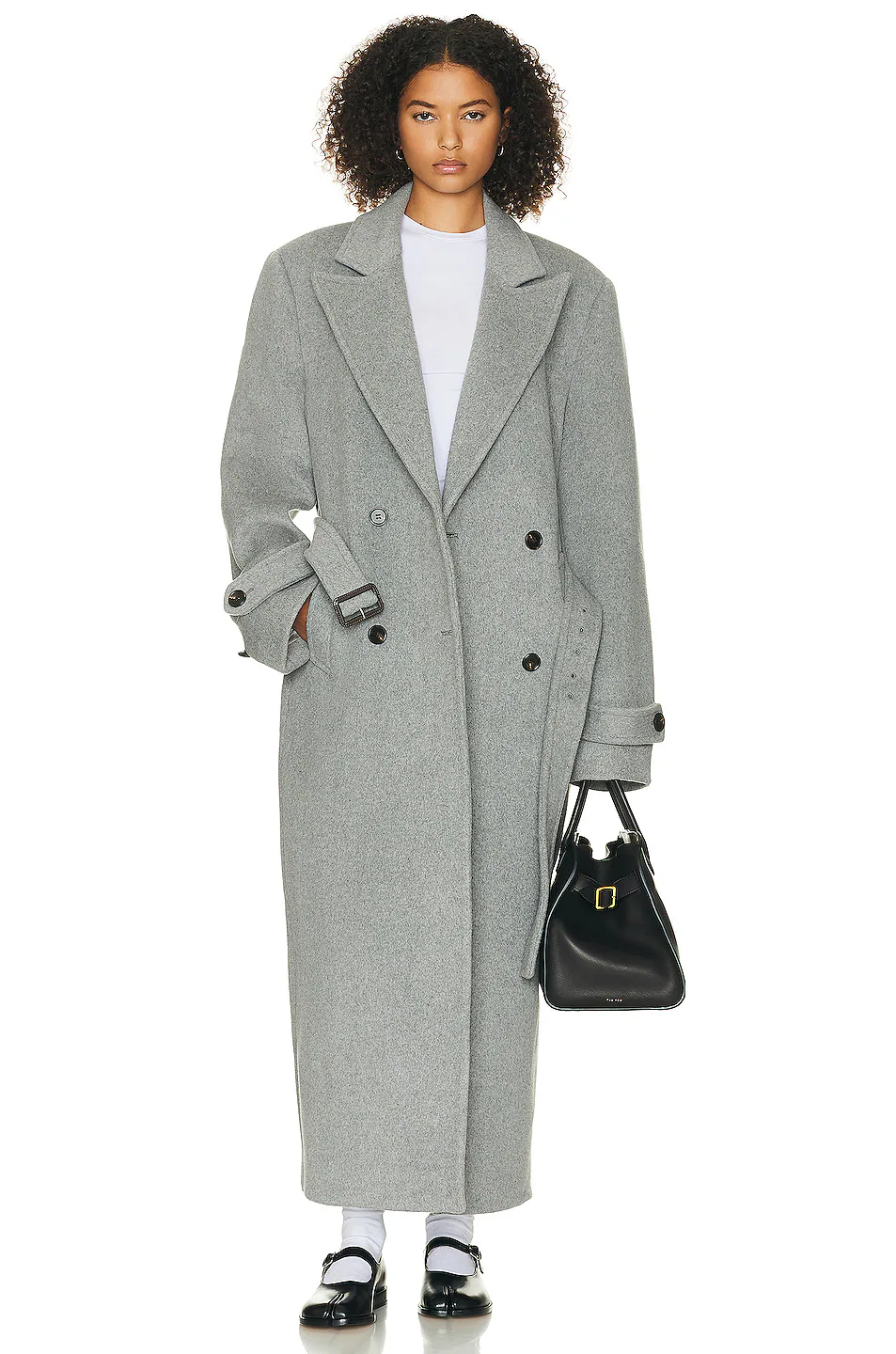 Bold Shoulder Long Coat