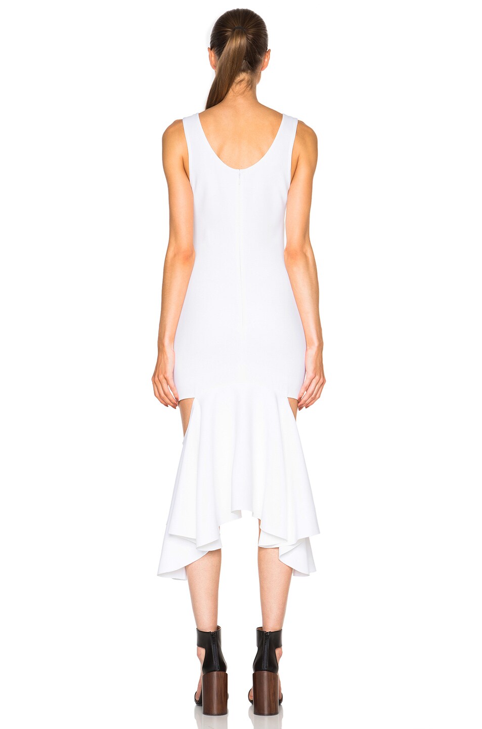 Asymmetrical Dress with Slashes