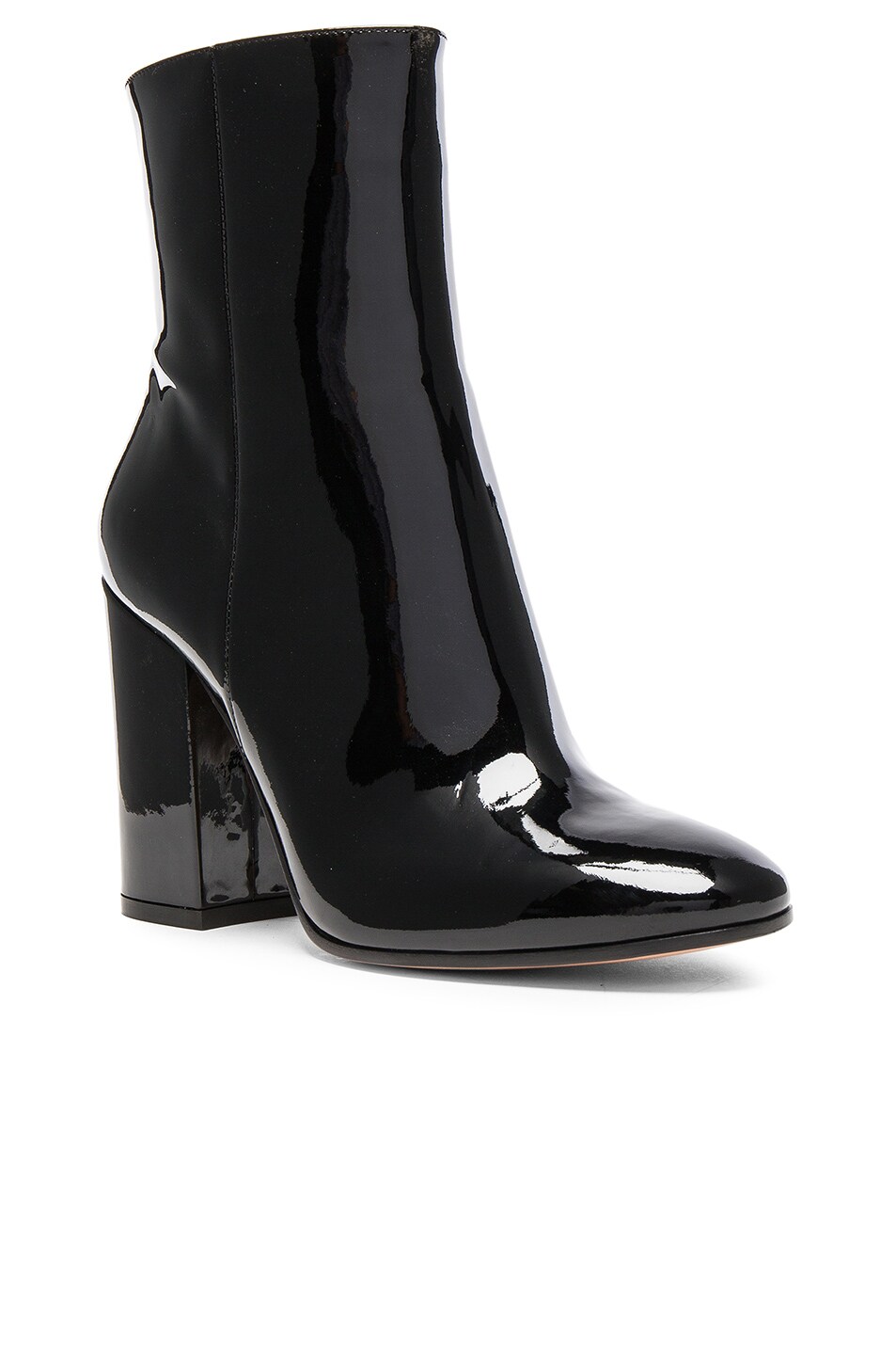 Patent Leather Rolling High Booties