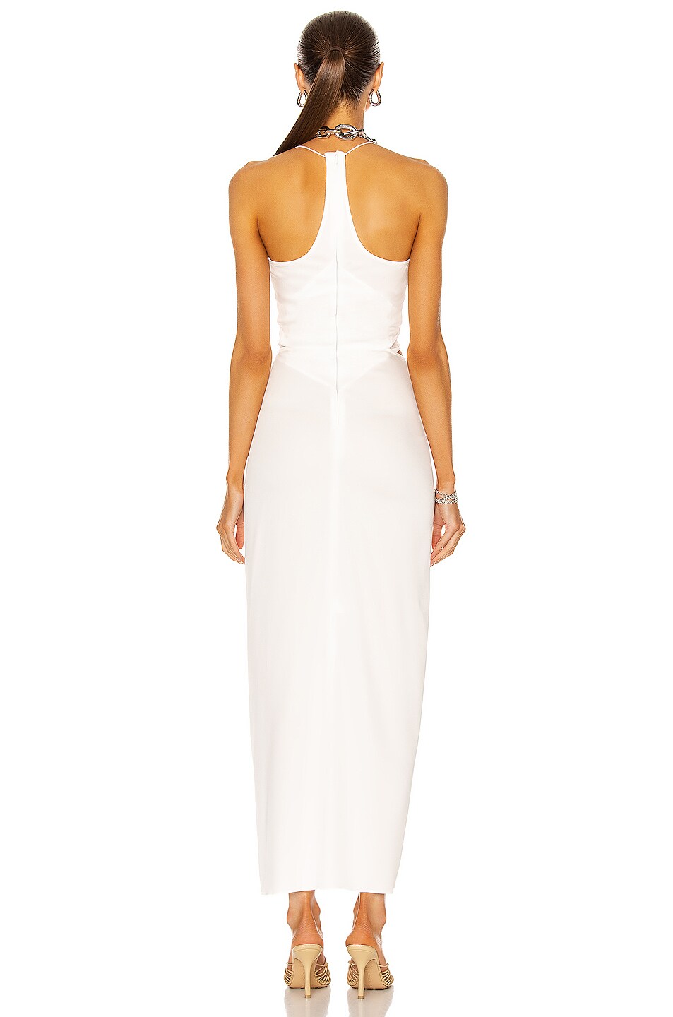 Disconnect Ruched Halter Dress