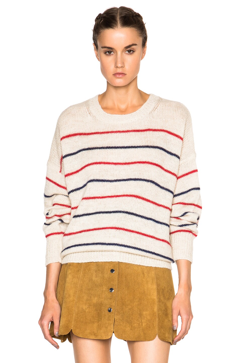 Gatland Striped Alpaca Knit Sweater