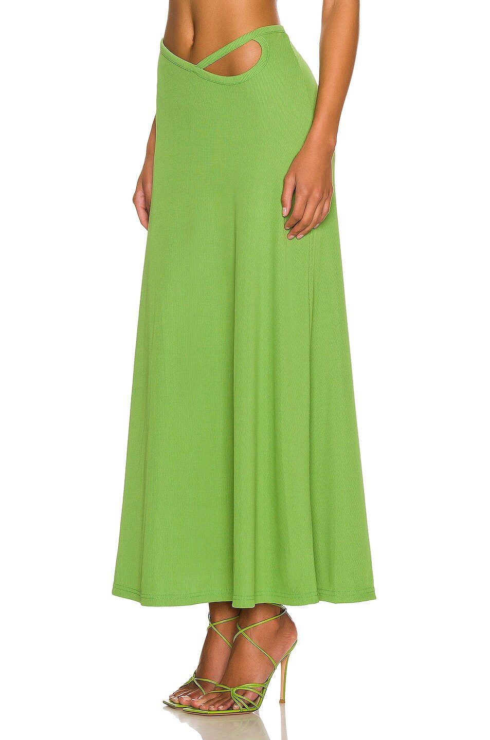 Looped Torso Rib Maxi Skirt