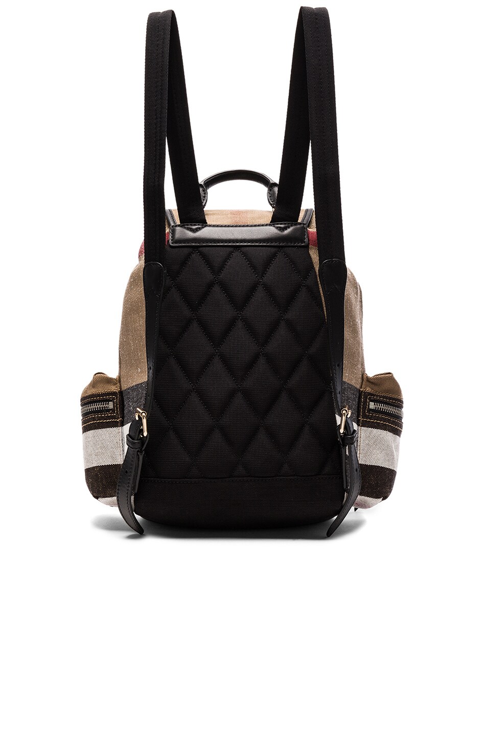 Medium Canvas Check Rucksack