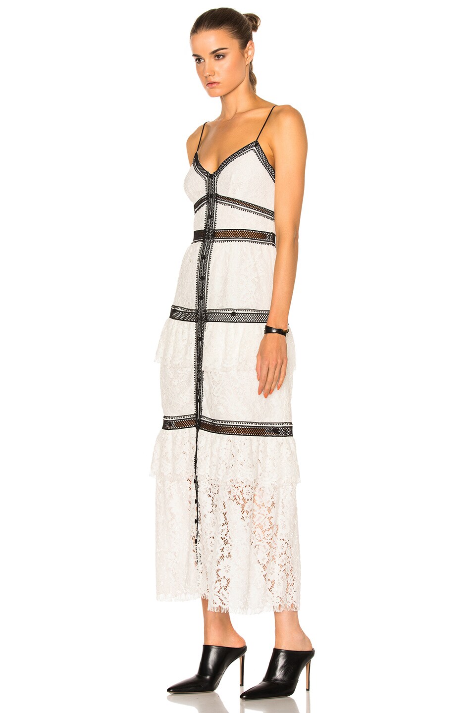 Lace Trim Maxi Dress