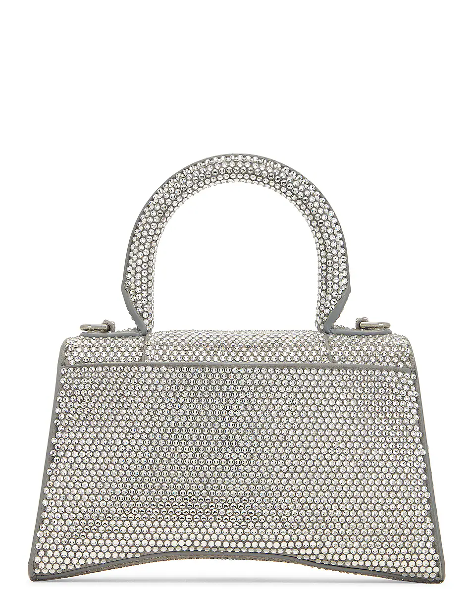 XS All Over Strass Hourglass Top Handle Bag