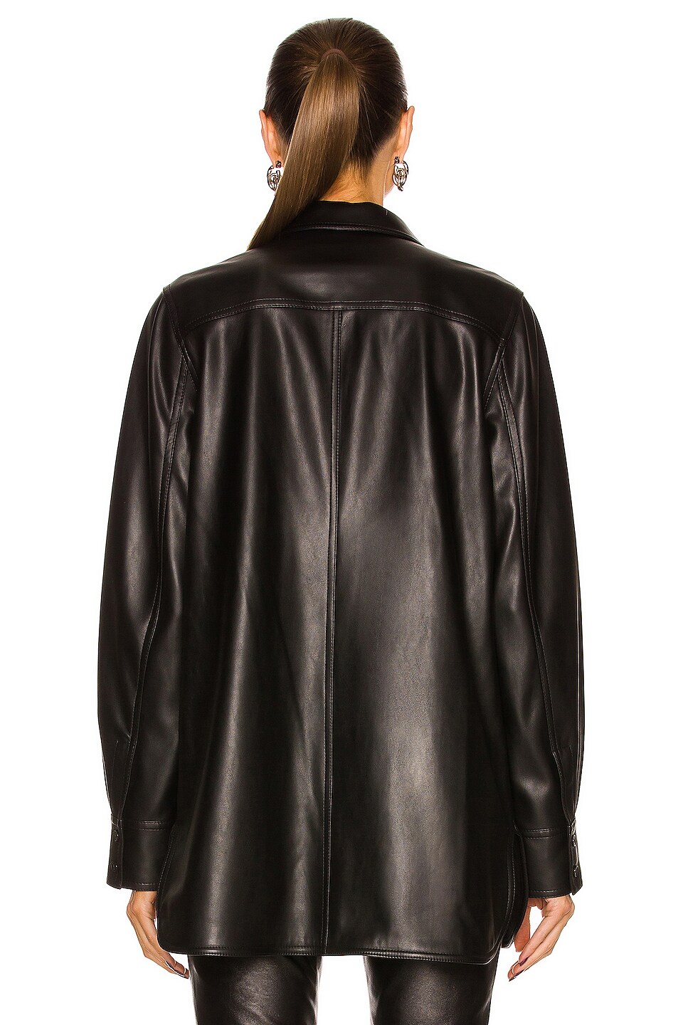 Veronica Faux Leather Shirt