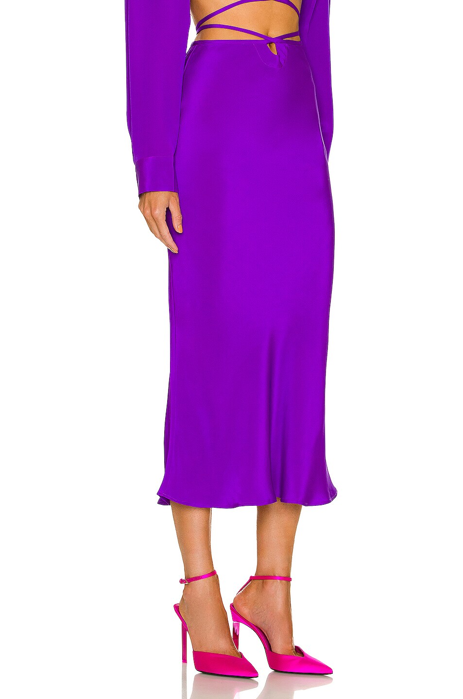 Loophole Tie Maxi Skirt