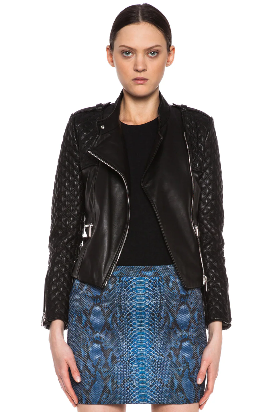 Quilted Lambskin Moto Jacket