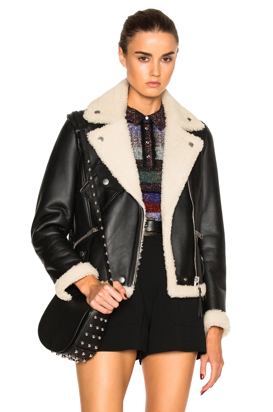 Shearling Moto Jacket