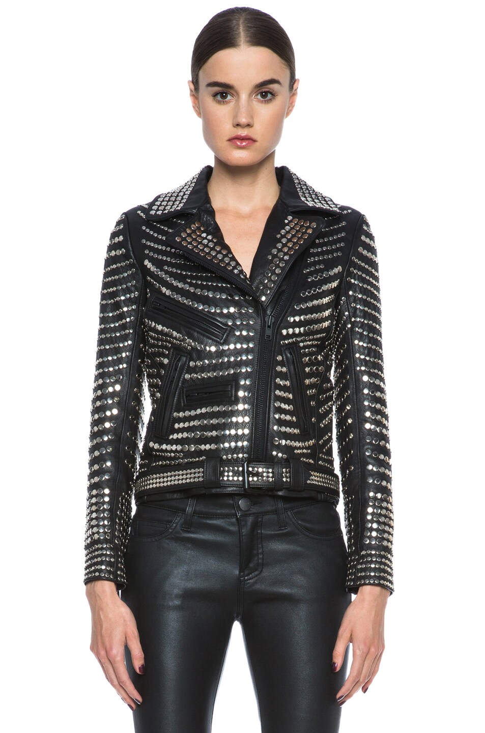 Blake Lambskin Studded Jacket