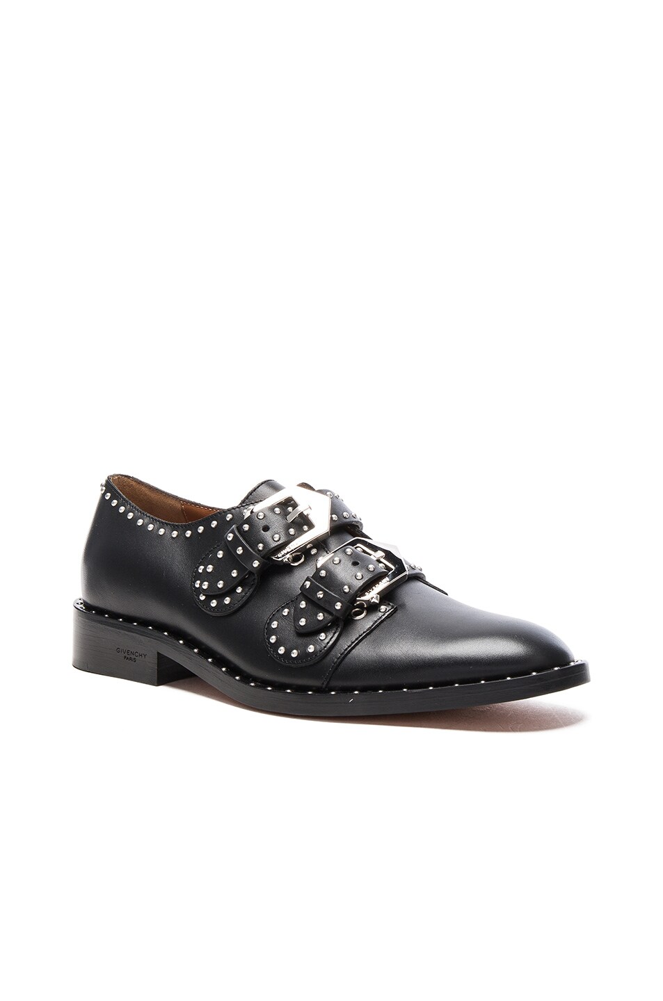 Elegant Leather Monk Strap Oxfords