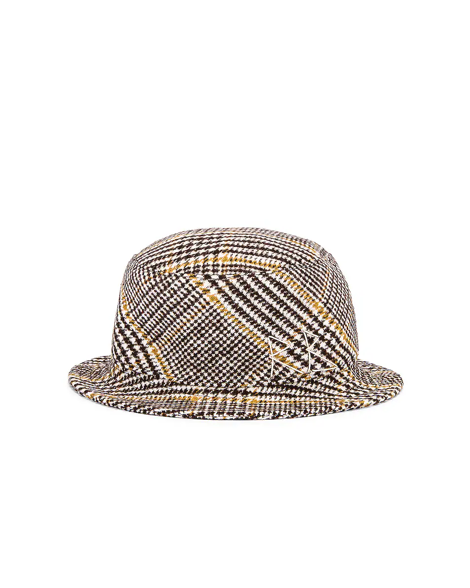 Wool Plaid Bucket Hat