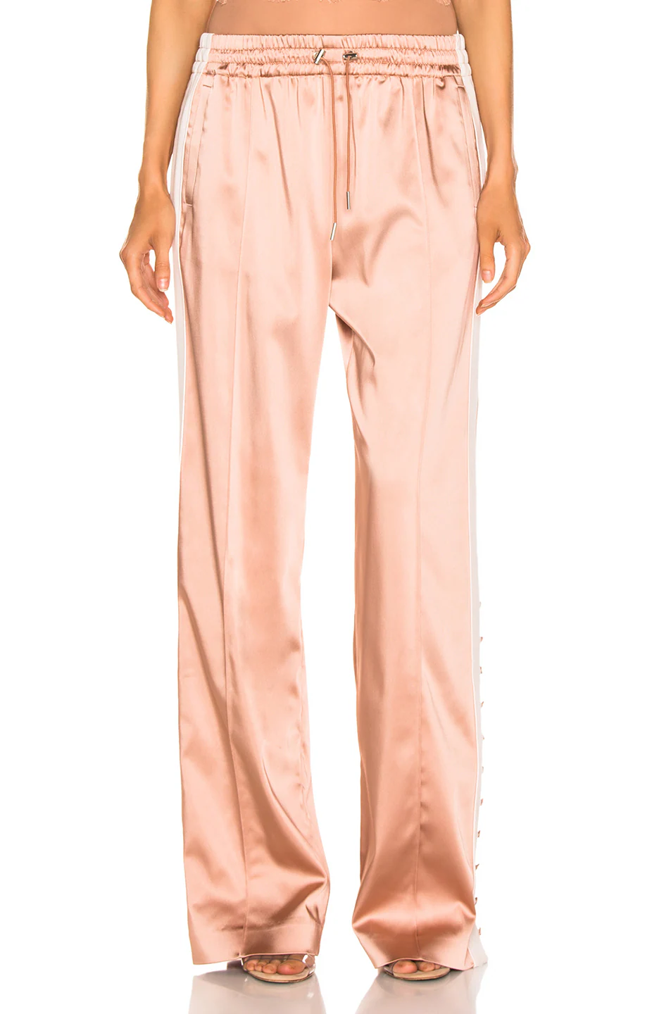 Crepe Satin Combo Track Pant