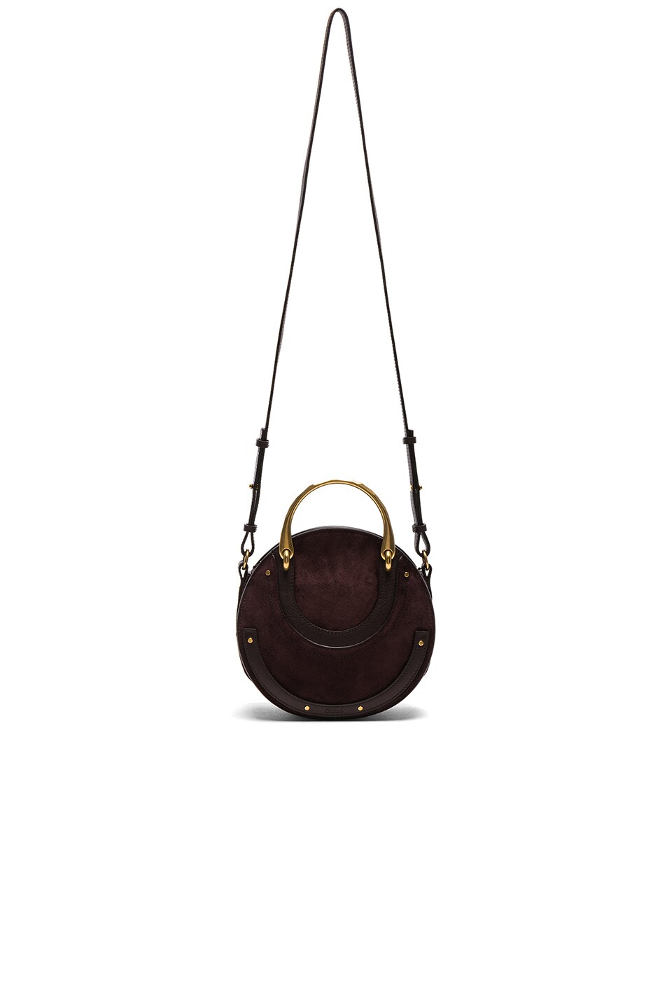 Small Pixie Suede & Calfskin Double Handle Bag