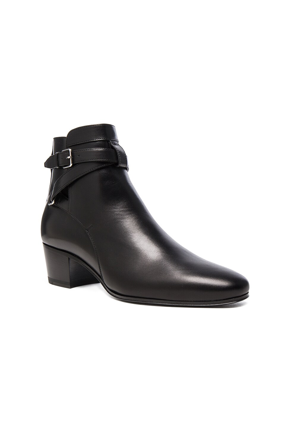 Leather Blake Buckle Boots