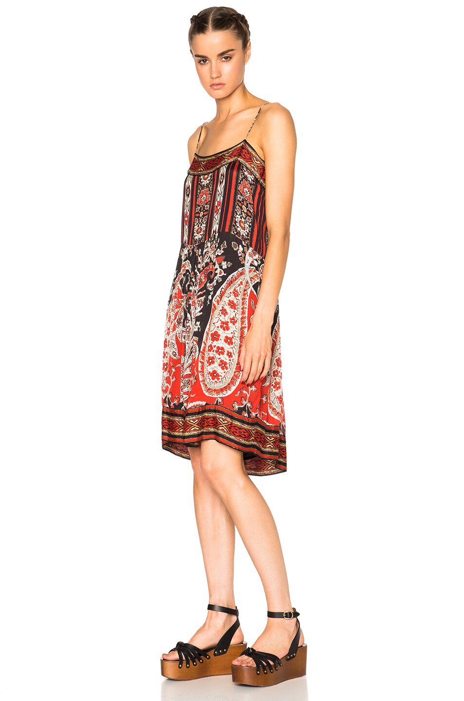 Trani Paisley Print Dress