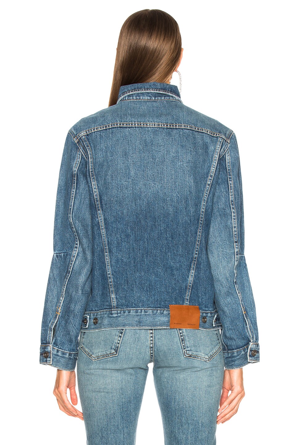 Drawstring Denim Jacket