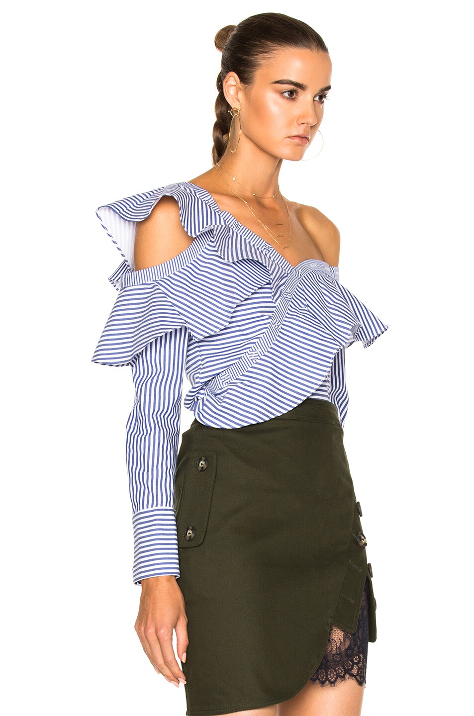 Striped Frill Shirt