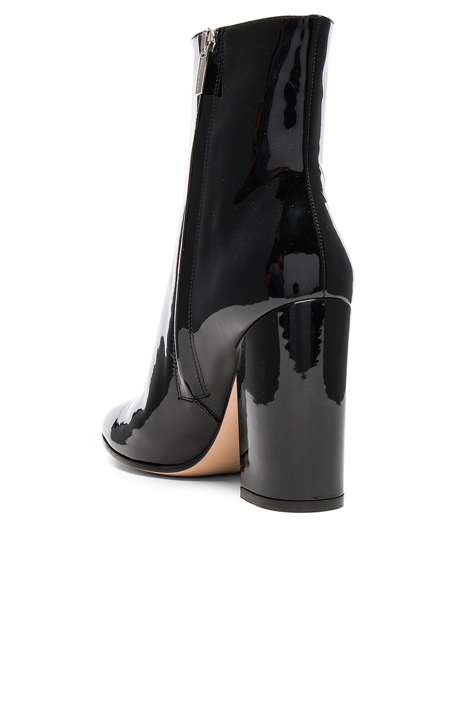 Patent Leather Rolling High Booties