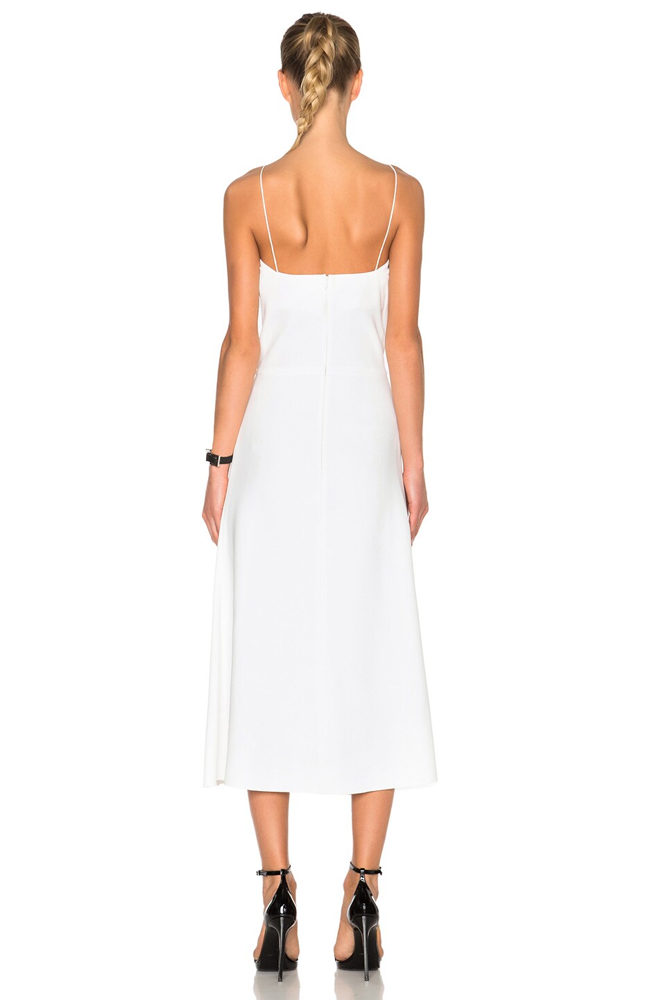 Ruched Cami Flared Dress