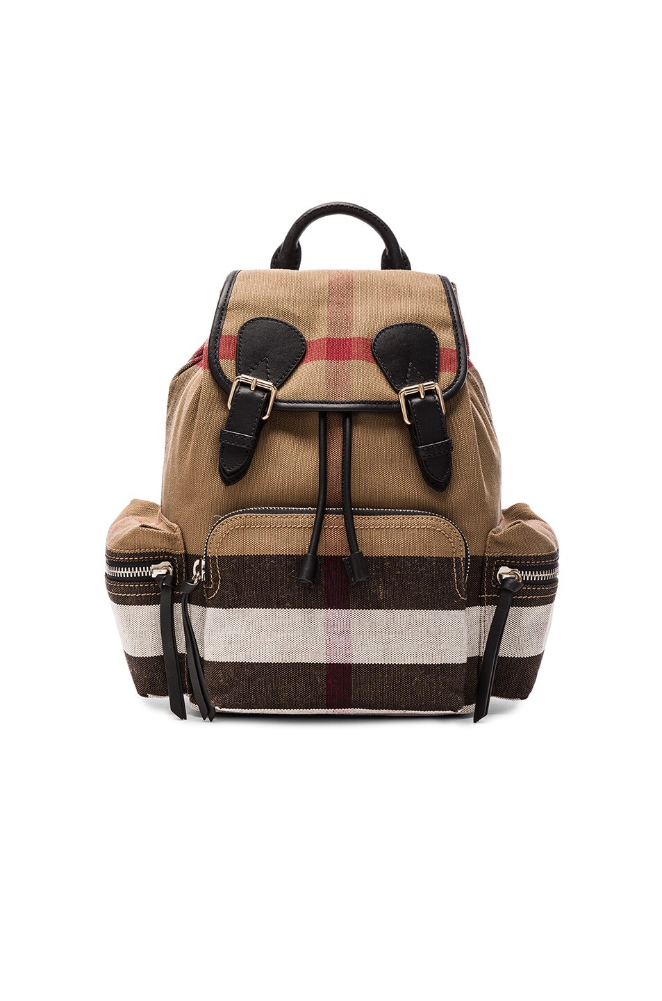 Medium Canvas Check Rucksack