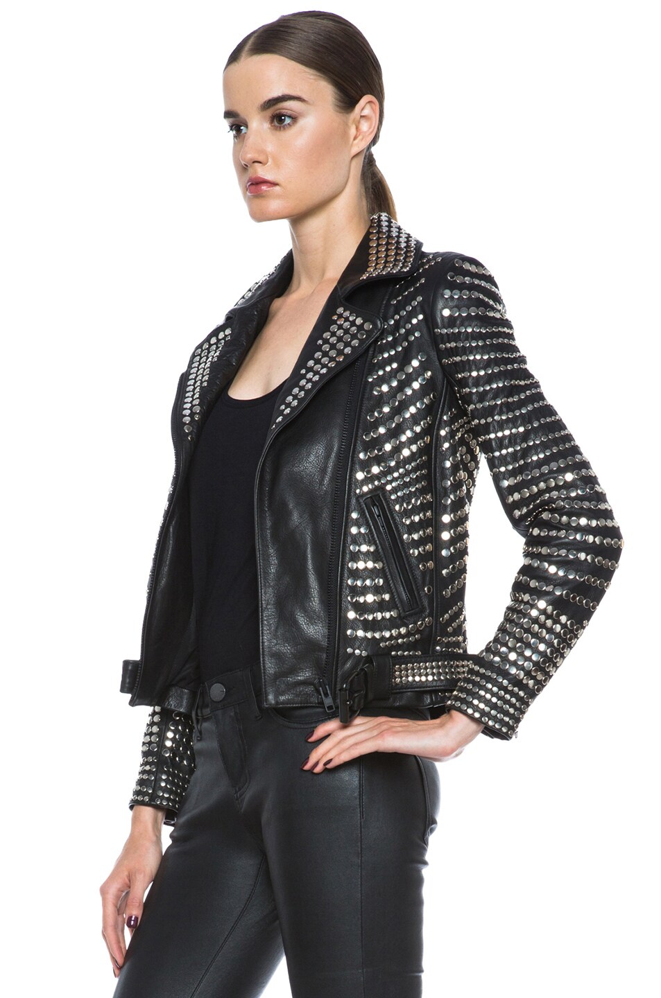 Blake Lambskin Studded Jacket