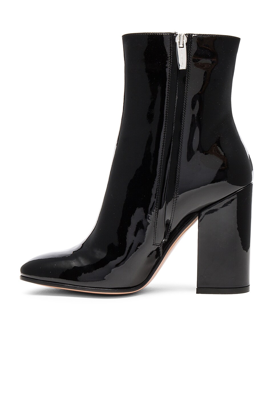 Patent Leather Rolling High Booties