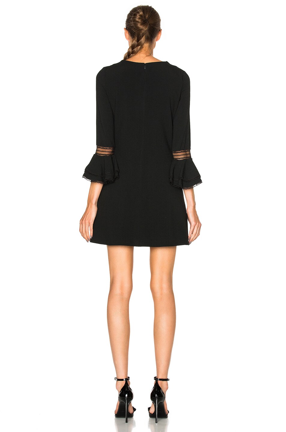 Sable Bell Sleeve Dress with Bow