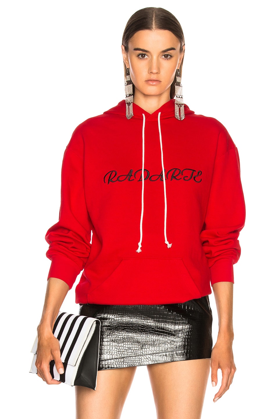 Oversized Radarte Los Angeles Paris Embroidery Hoodie