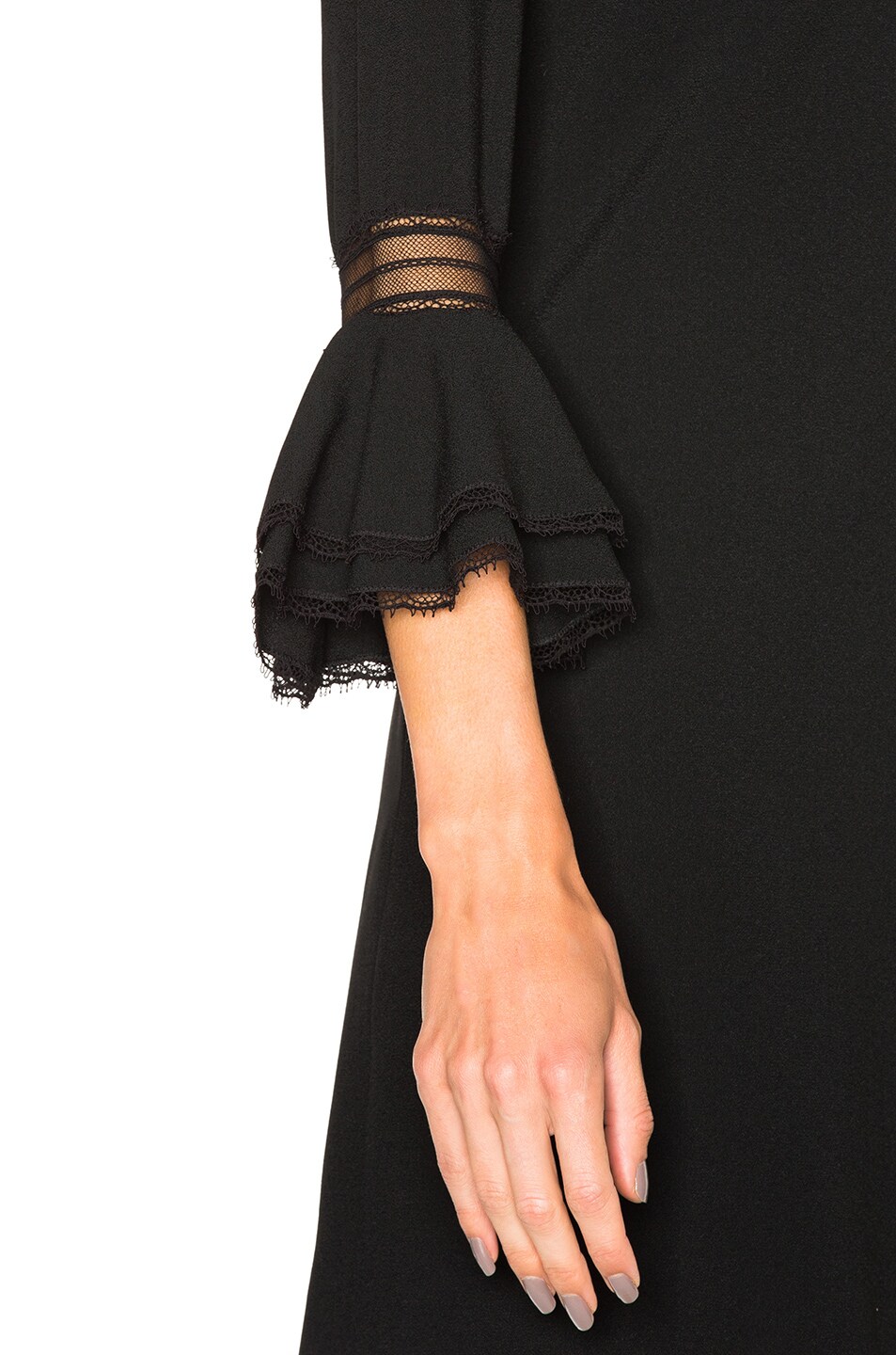 Sable Bell Sleeve Dress with Bow