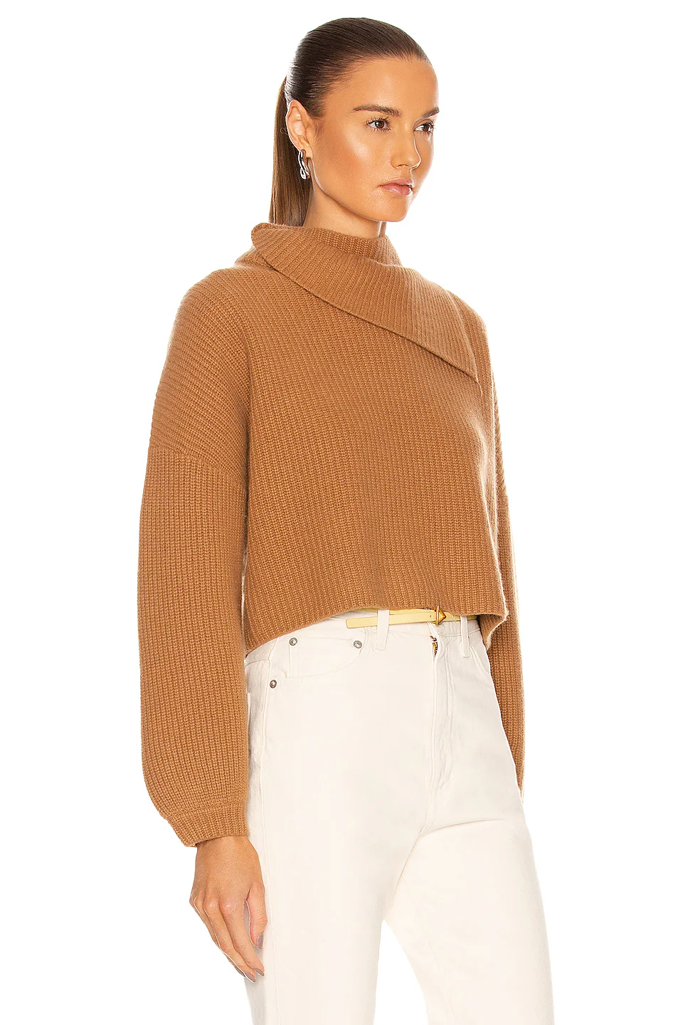 Cross Back Turtleneck Sweater