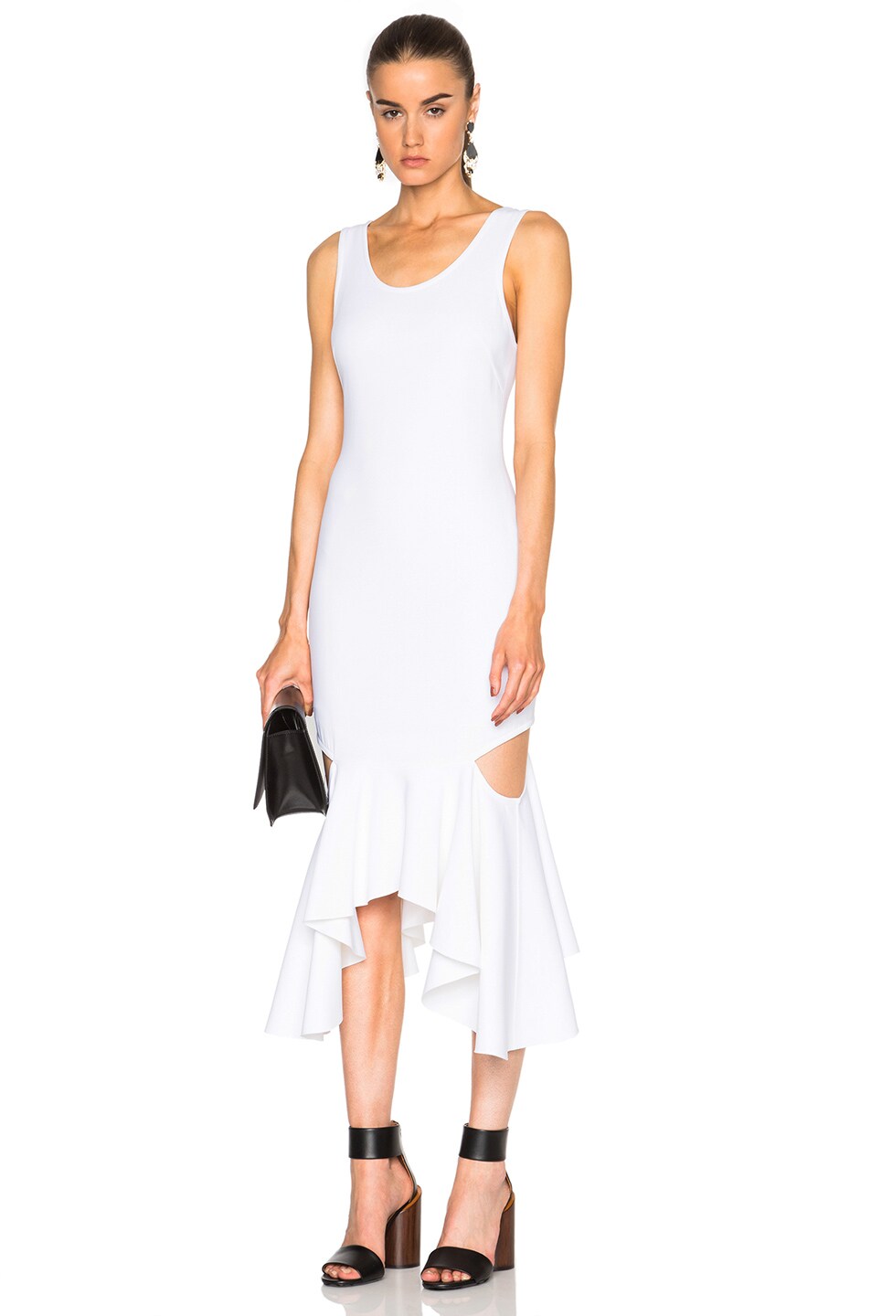 Asymmetrical Dress with Slashes