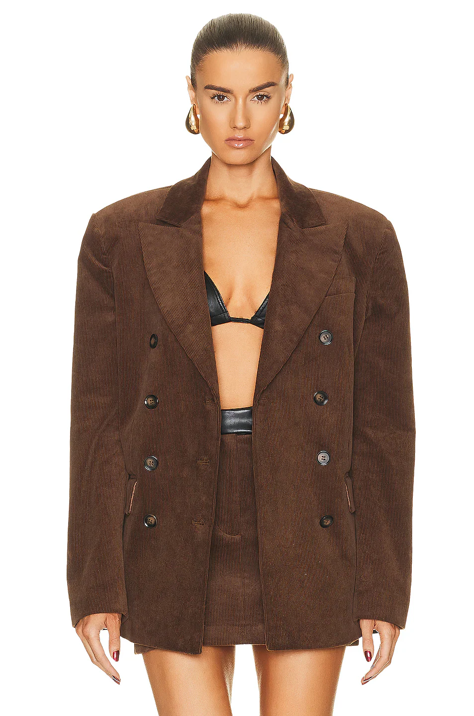 Corduroy Double Breasted Jacket