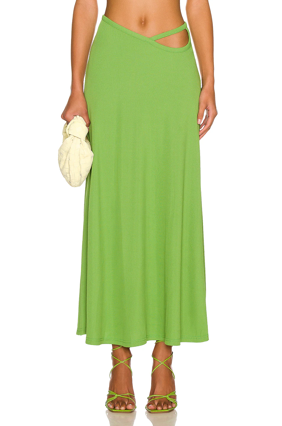 Looped Torso Rib Maxi Skirt