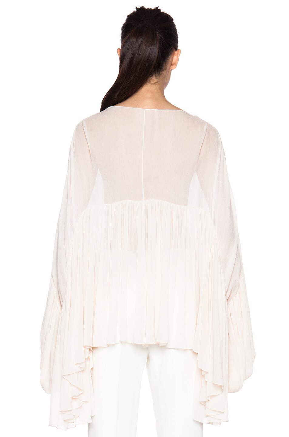 Silk Crepon Asymmetric Top