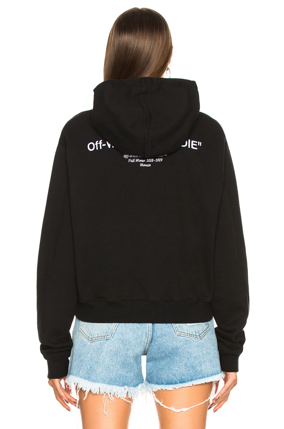 Quotes Cropped Hoodie