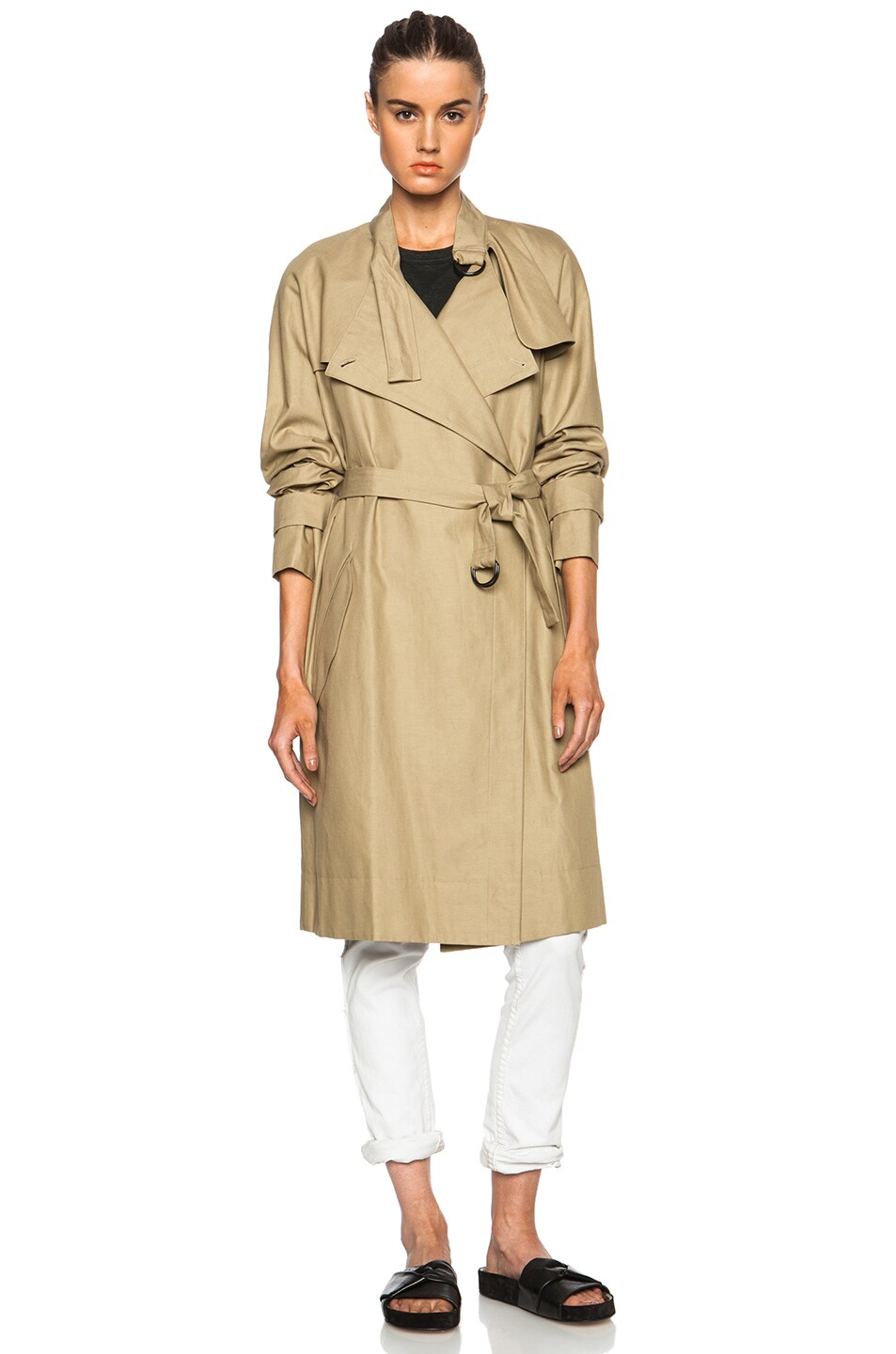 Only Baroudeur Light Chic Cotton-Blend Trench