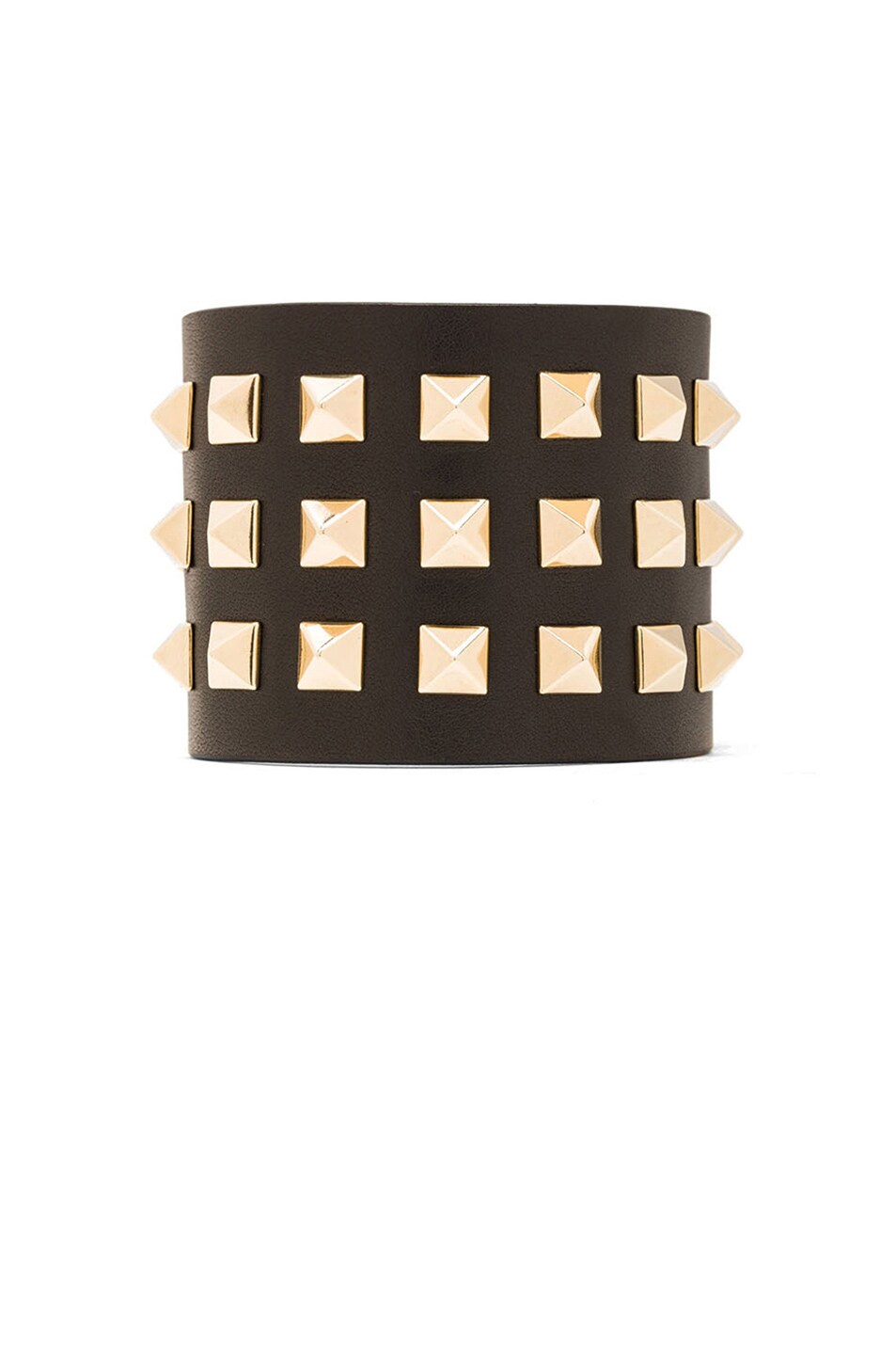 Large Rockstud Calfskin Bracelet