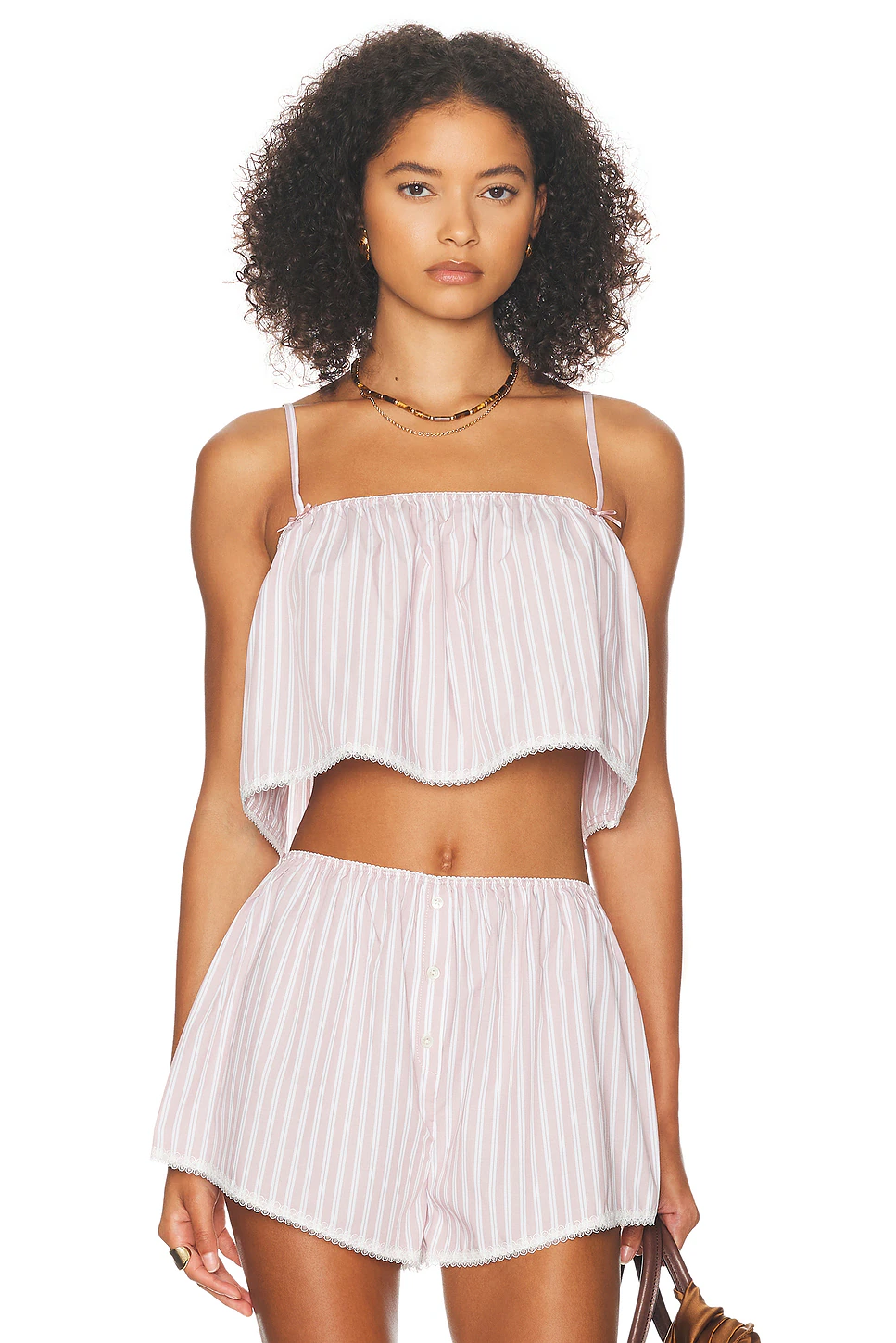 Wide Stripe Poplin Camisole