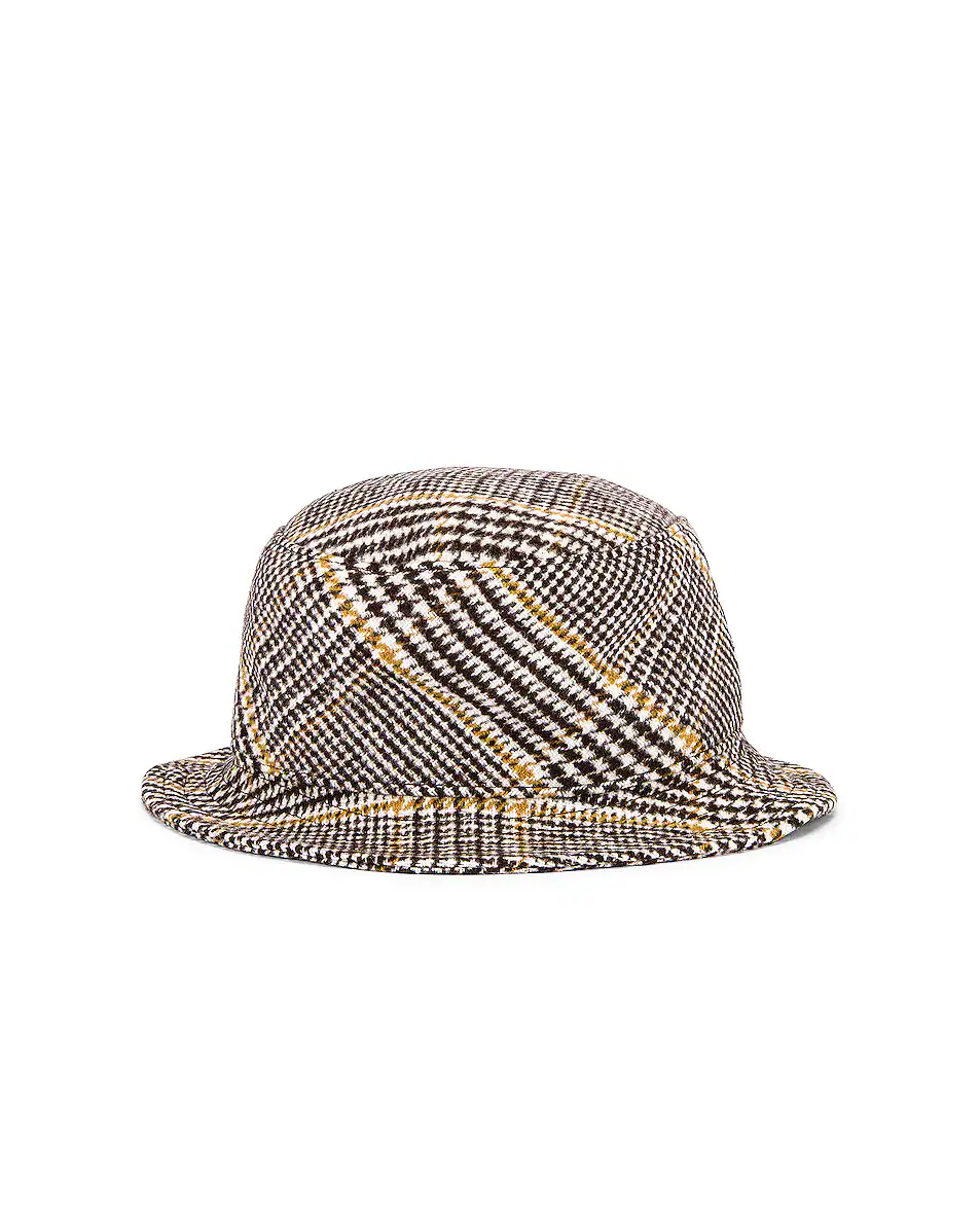 Wool Plaid Bucket Hat