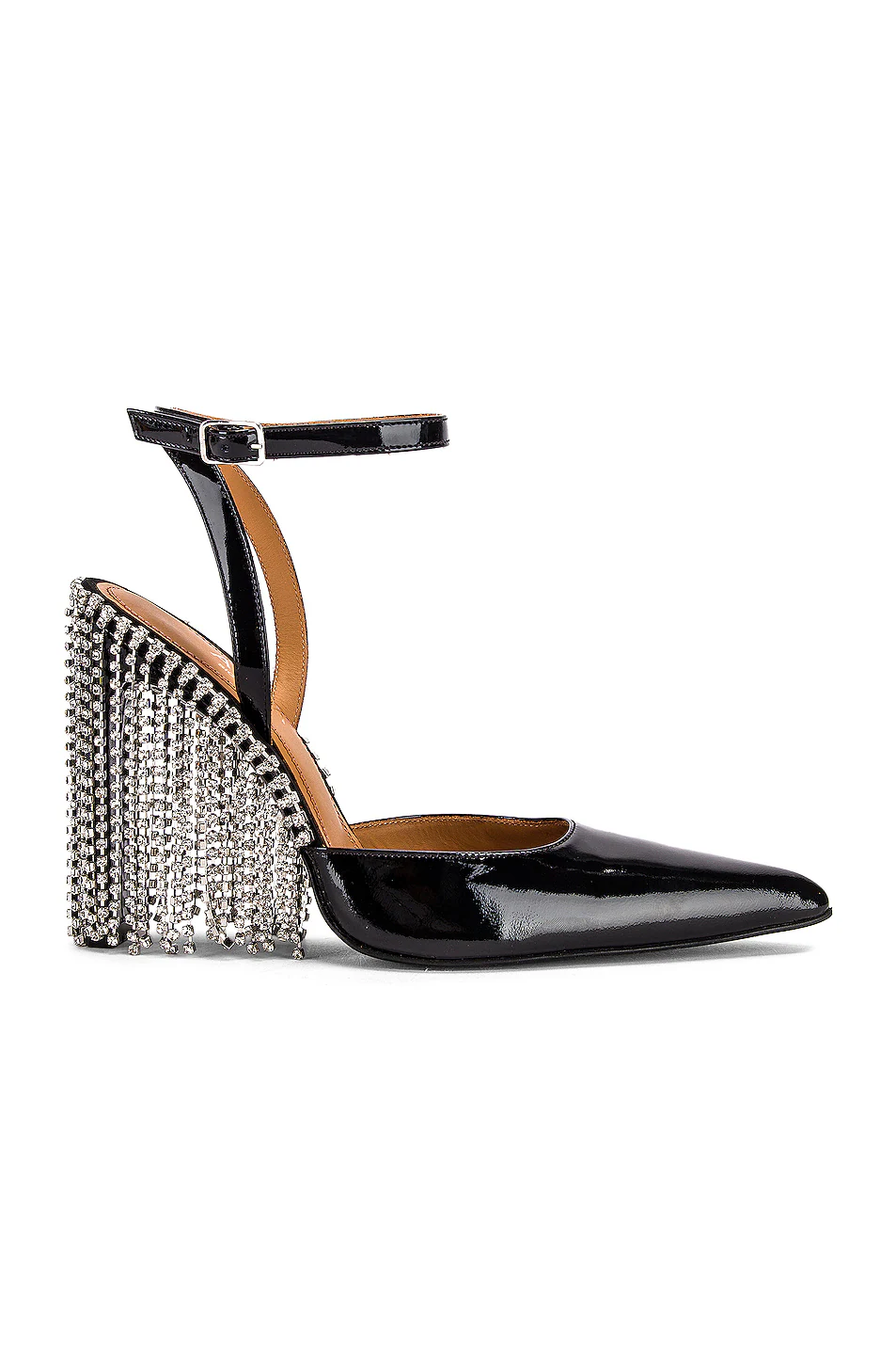 Crystal Fringe Patent High Heel