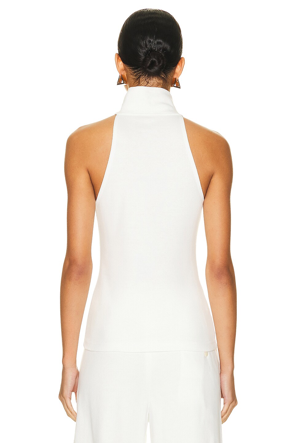 Organic Heavy Rib Turtleneck Tank